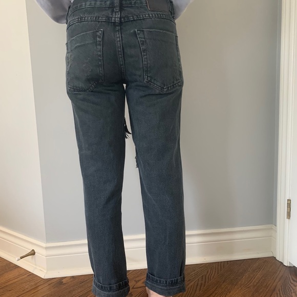 One Teaspoon Low Rise Boyfriend Ripped Jeans - Picture 2 of 3